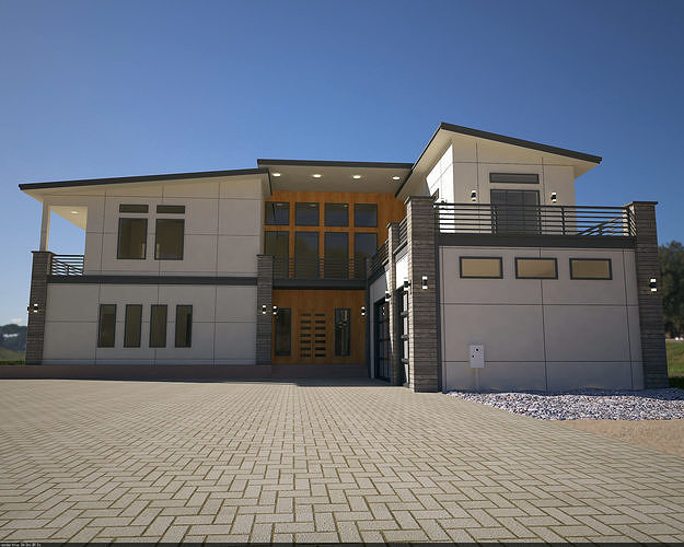 Architectural view Free 3D model