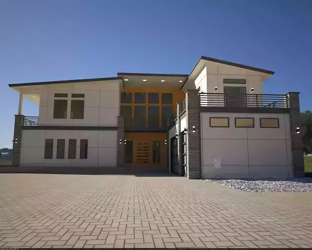 Architectural view Free 3D model