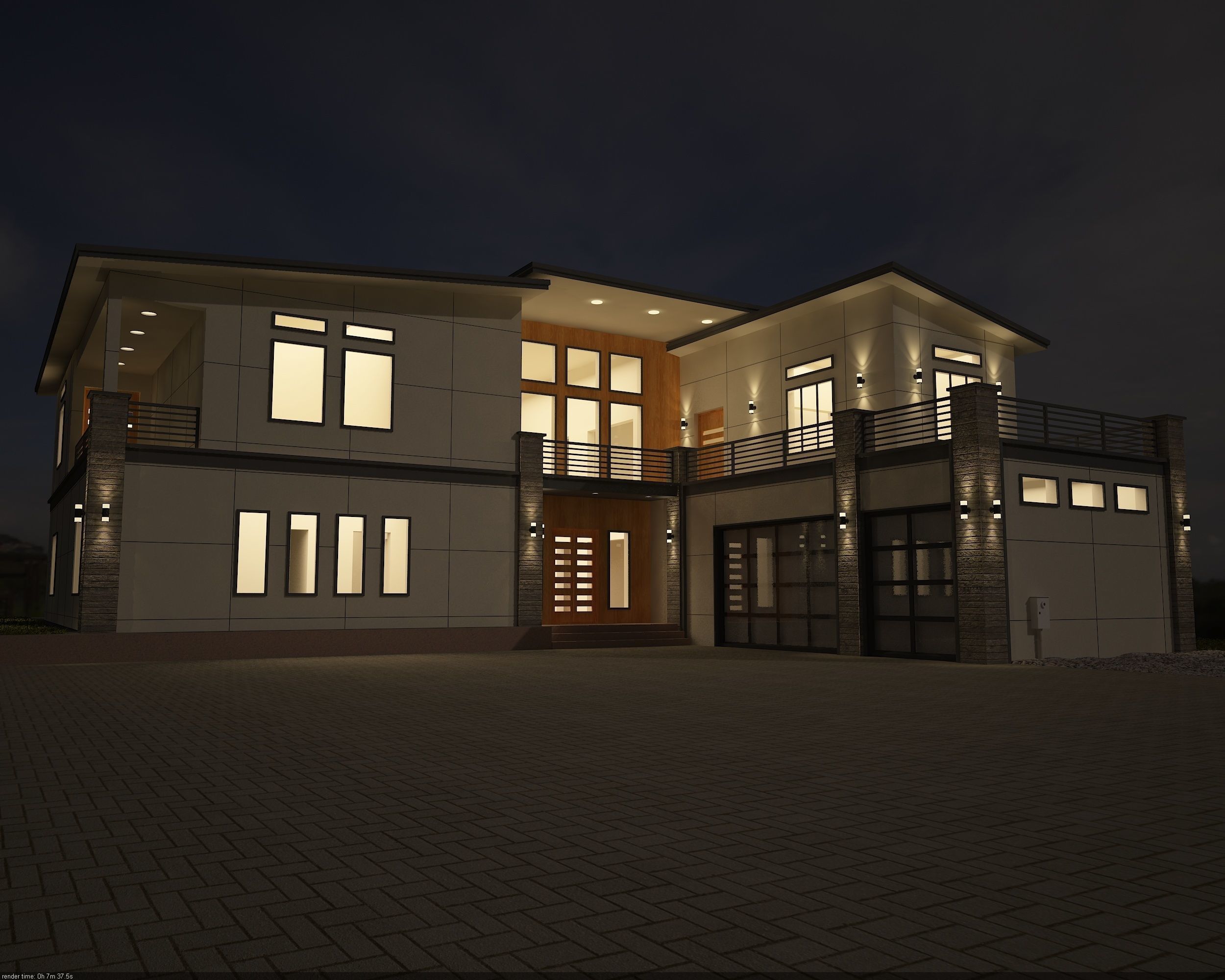 Architectural view Free 3D model_3