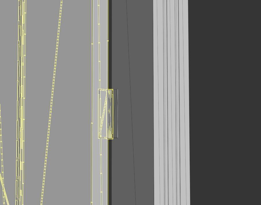 Game Ready Door wooden Low-poly 3D model_8