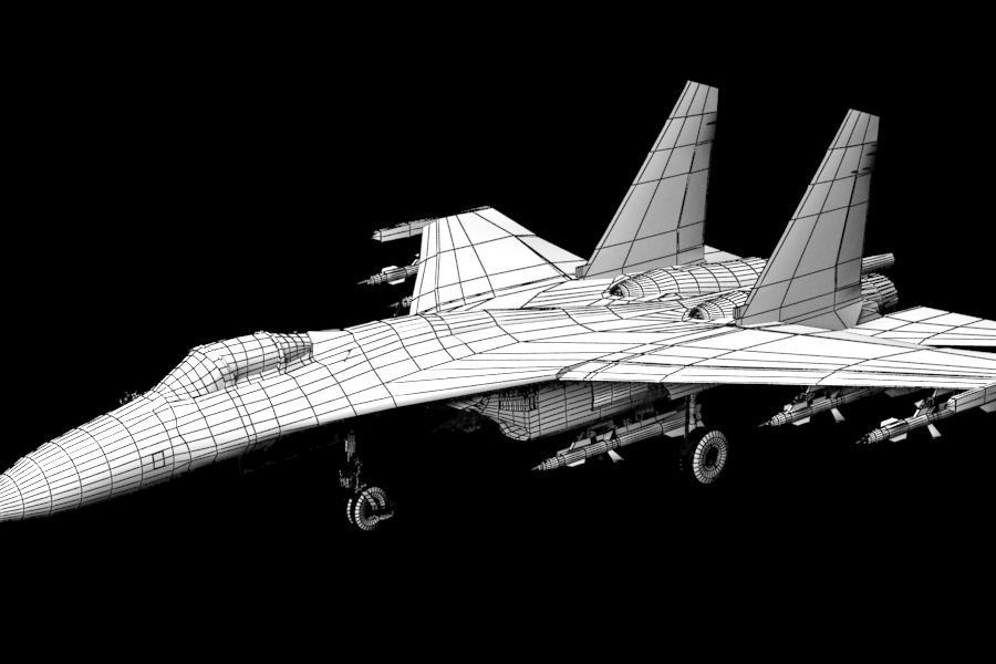 Sukhoi Su- 27  3D model_3