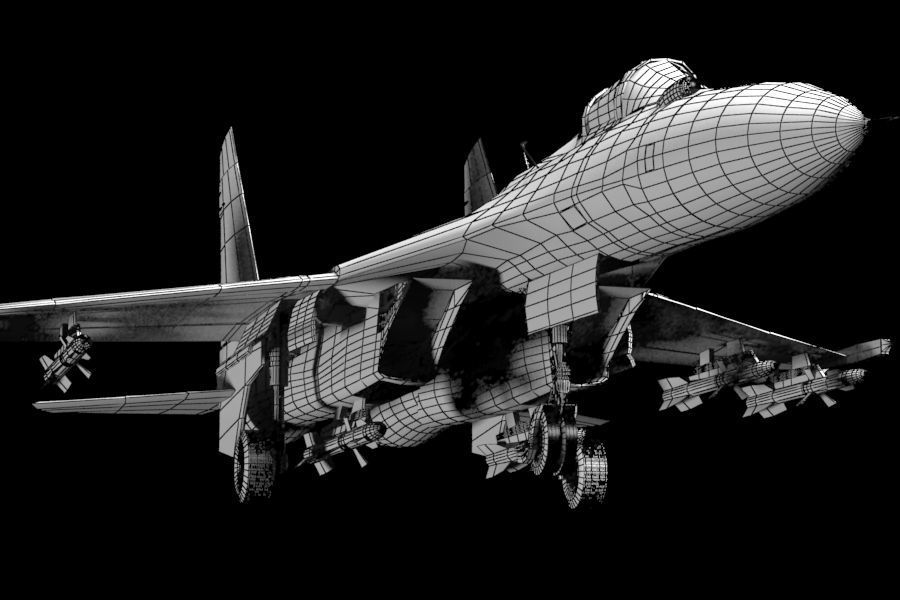 Sukhoi Su- 27  3D model_4