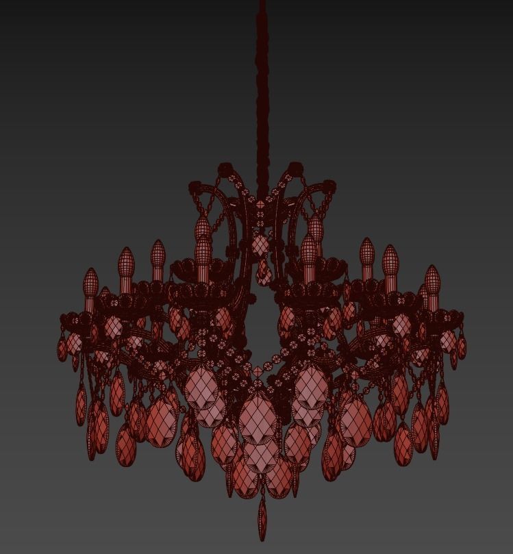 Chandelier Cristallo E 1 1 18 600 N  3D model_2