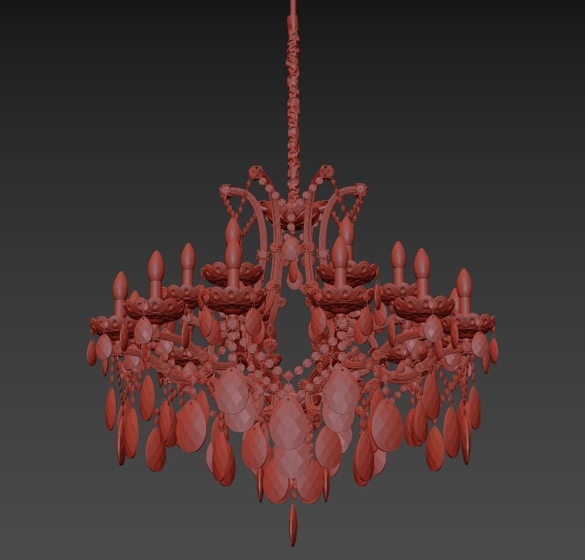 Chandelier Cristallo E 1 1 18 600 N  3D model_1
