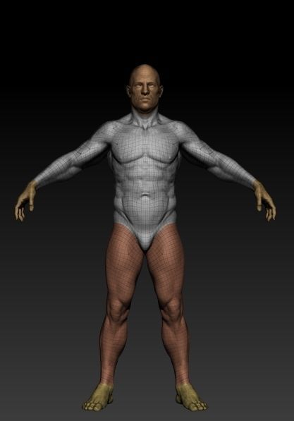 Middle Aged Man 3D model_6