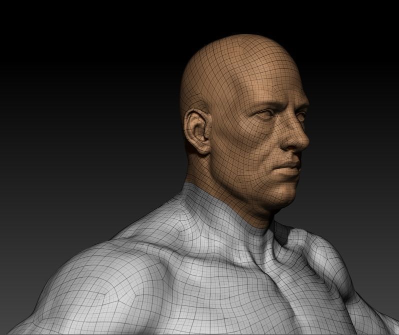 Middle Aged Man 3D model_5