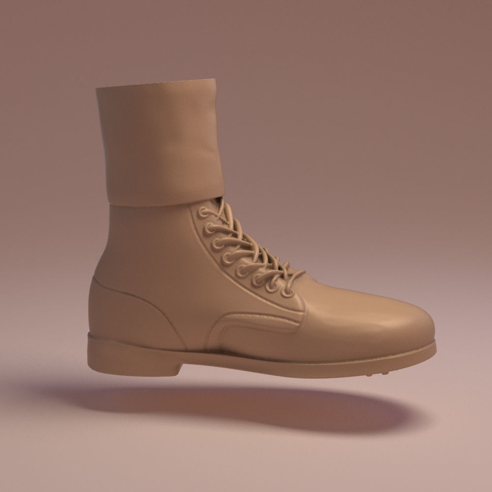 German Army Boots for 3D printing 3D printable figures 3D print model_2