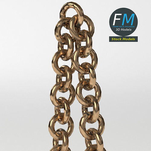 Decorative metal dice 3D model 5