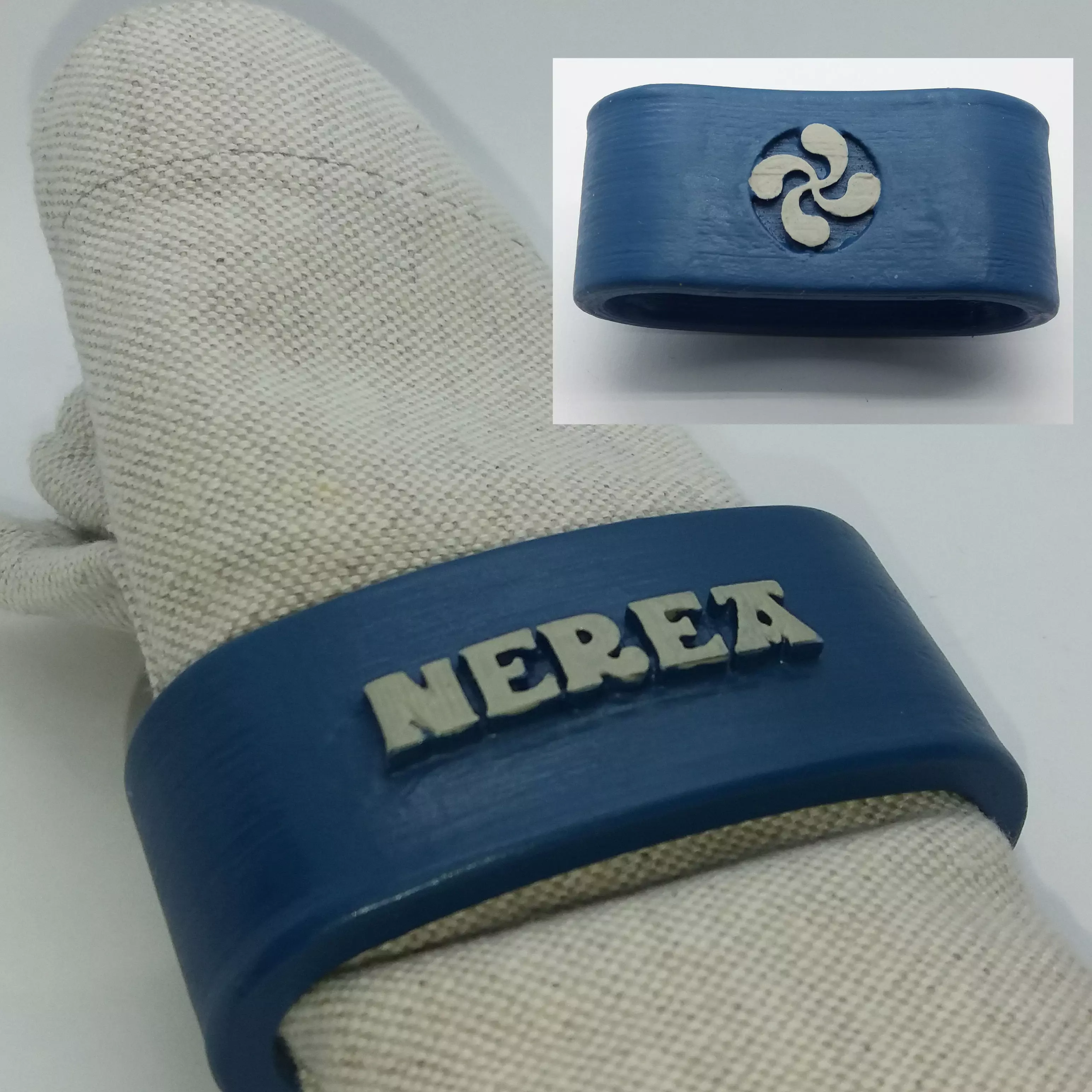 NEREA 3D Napkin Ring with lauburu 3D print model