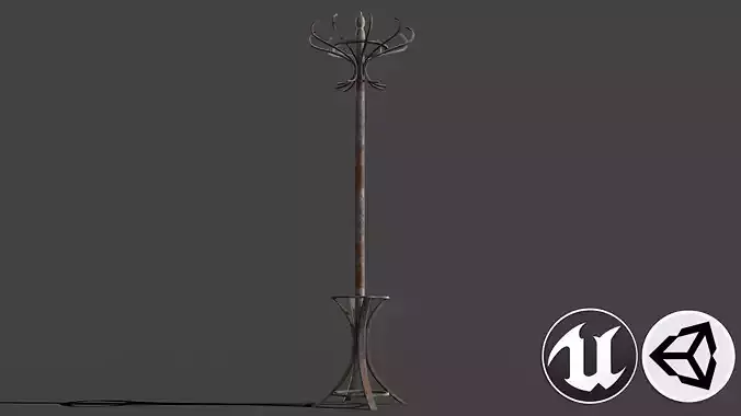 Clothes Hanger Low-poly 3D model