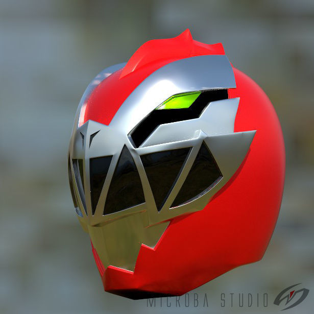 Ryusoulred-Ryusoulger helmet for 3d print 3D print model_3