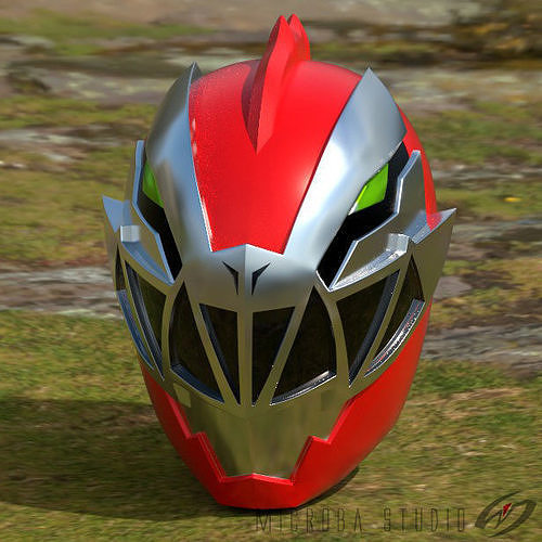 Ryusoulred-Ryusoulger helmet for 3d print 3D print model