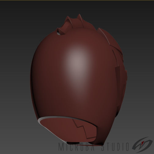 Ryusoulred-Ryusoulger helmet for 3d print 3D print model_7