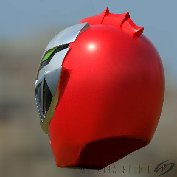 Ryusoulred-Ryusoulger helmet for 3d print 3D print model_2