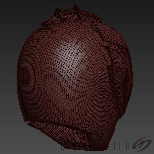 Ryusoulred-Ryusoulger helmet for 3d print 3D print model_9