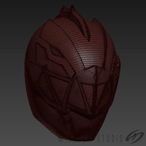 Ryusoulred-Ryusoulger helmet for 3d print 3D print model_8