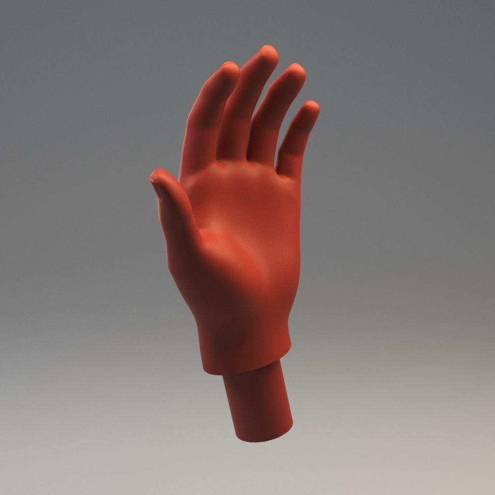 Hand Model 01 3D model 3D print model_4