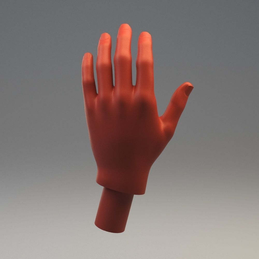 Hand Model 01 3D model 3D print model_7