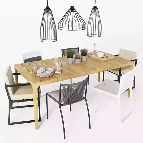 Outdoor chair and table 1 