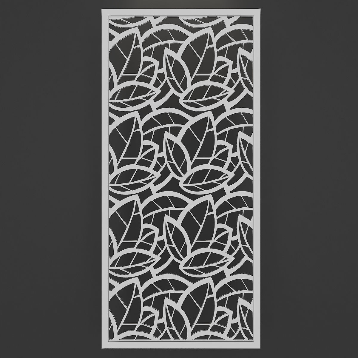 CNC Partition Panel 3d 3D model_4