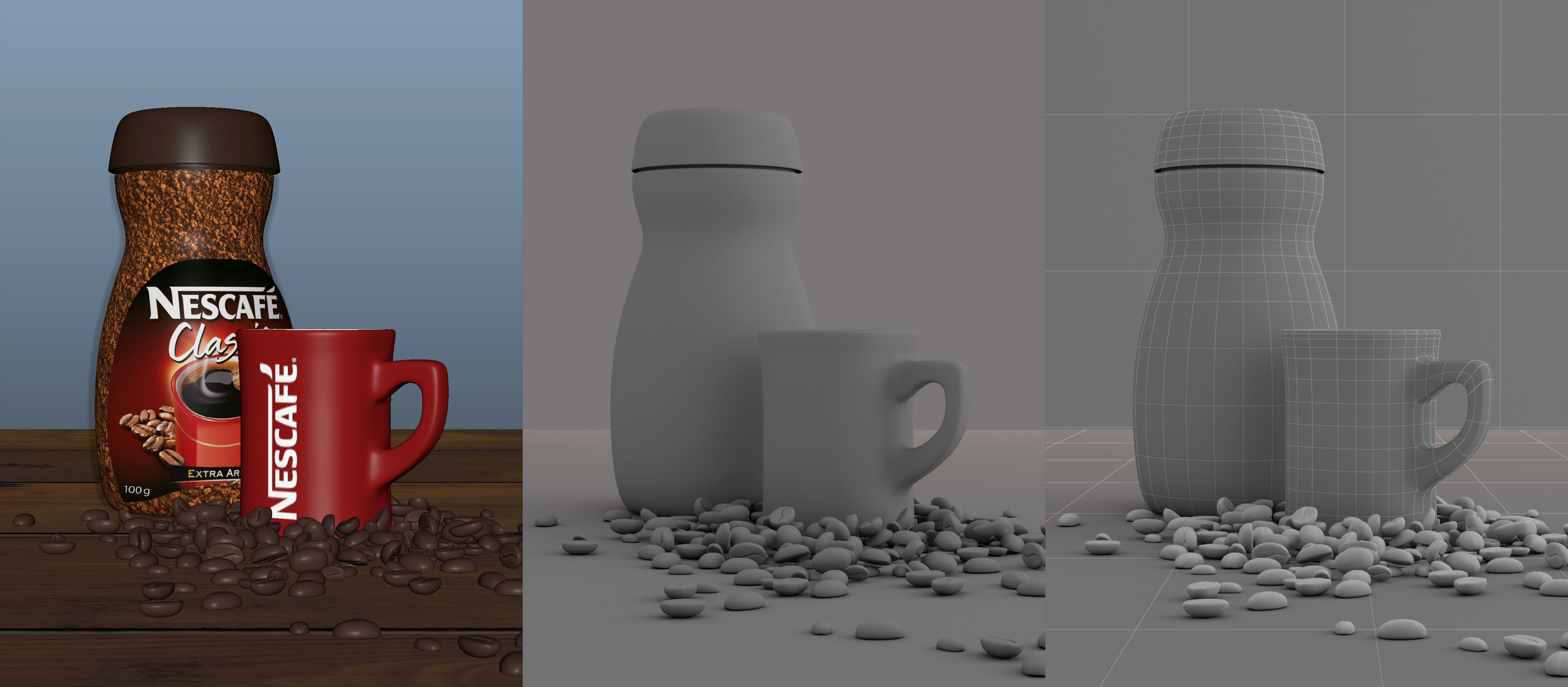 Nescafe coffee 3D model_3