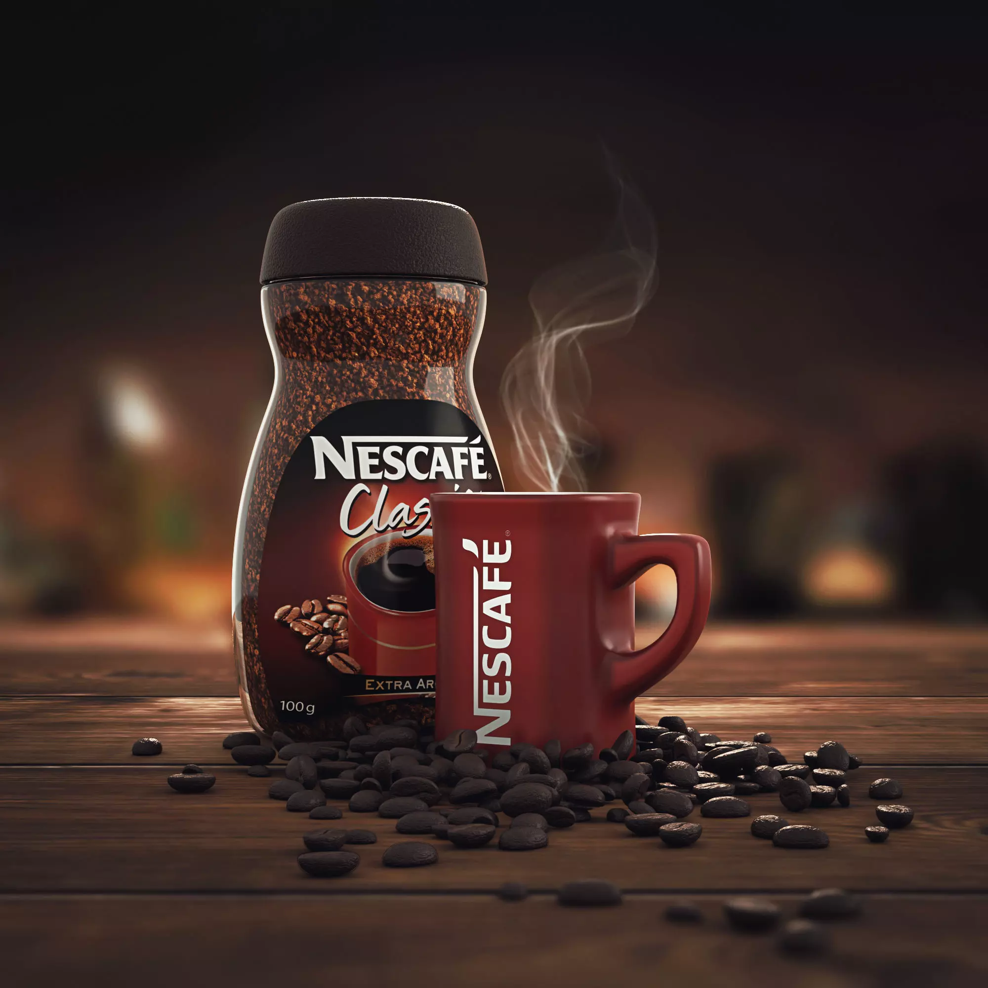 Nescafe coffee 3D model_0
