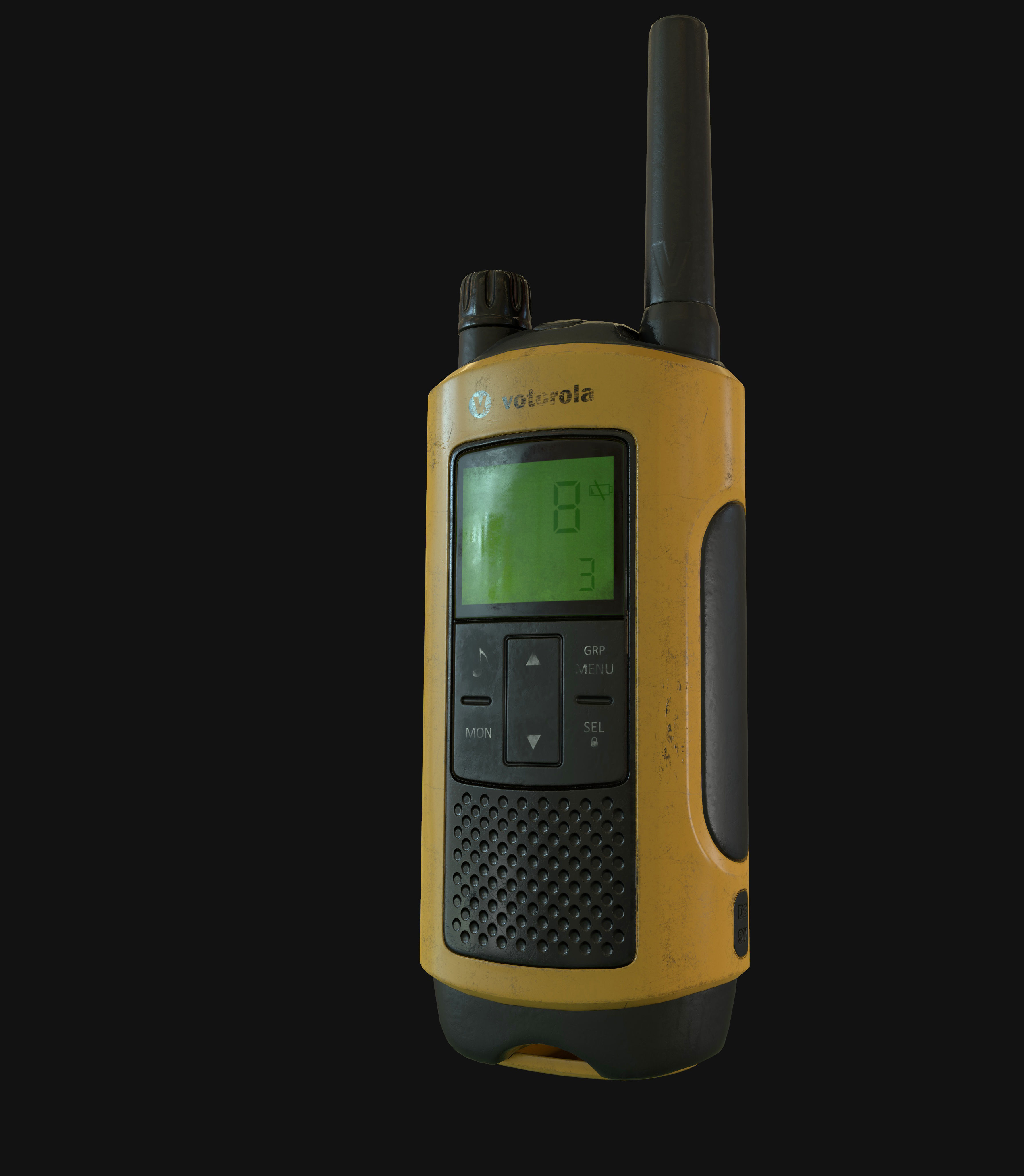 Walkie Talkie Low-poly 3D model_2
