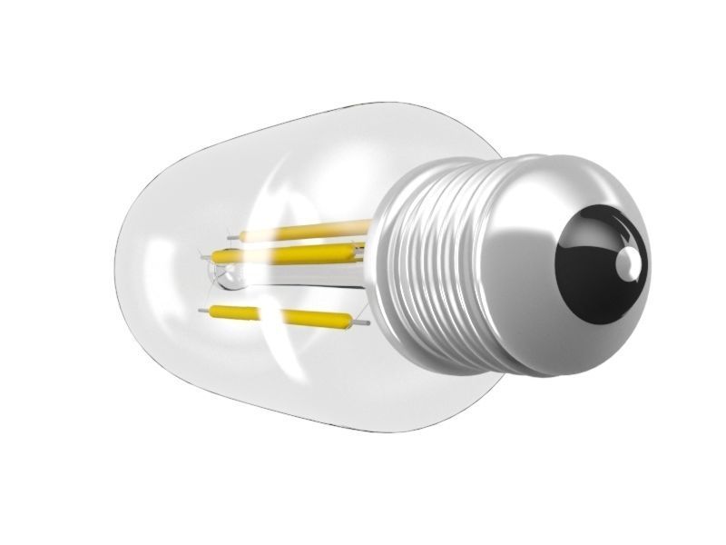 filament led light bulb 3D model_3