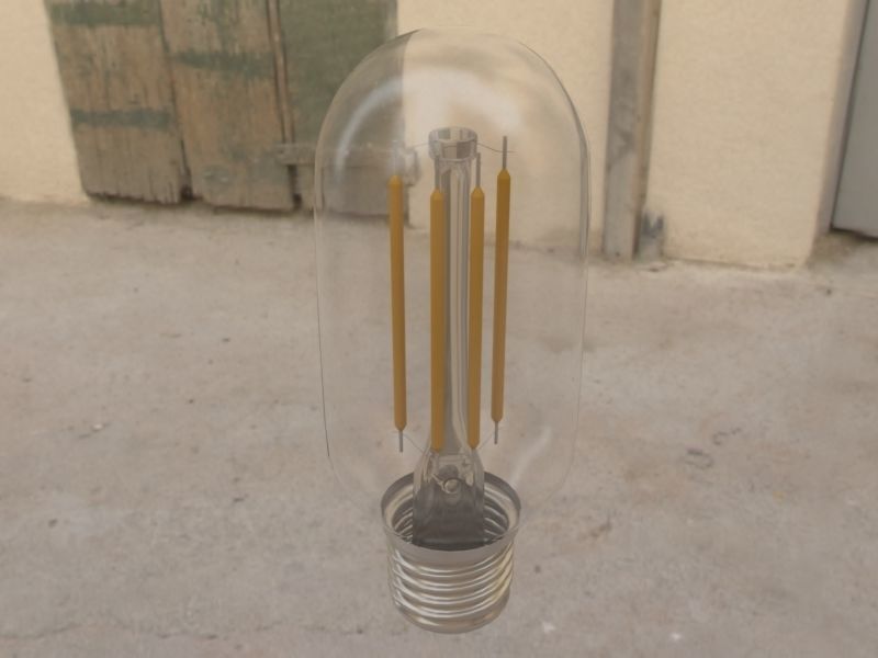 filament led light bulb 3D model_5