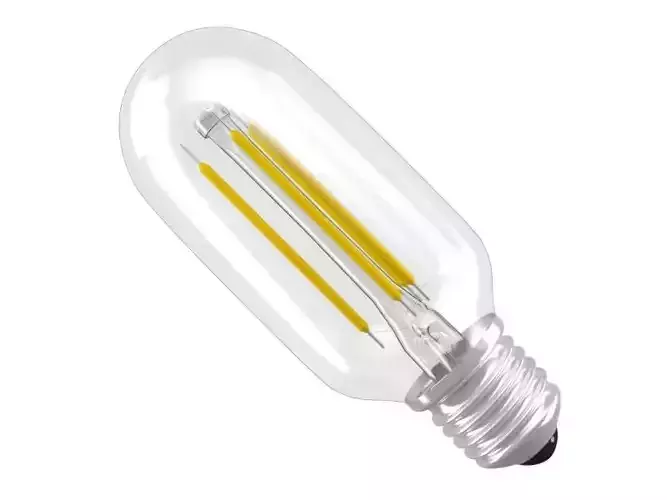 filament led light bulb 3D model