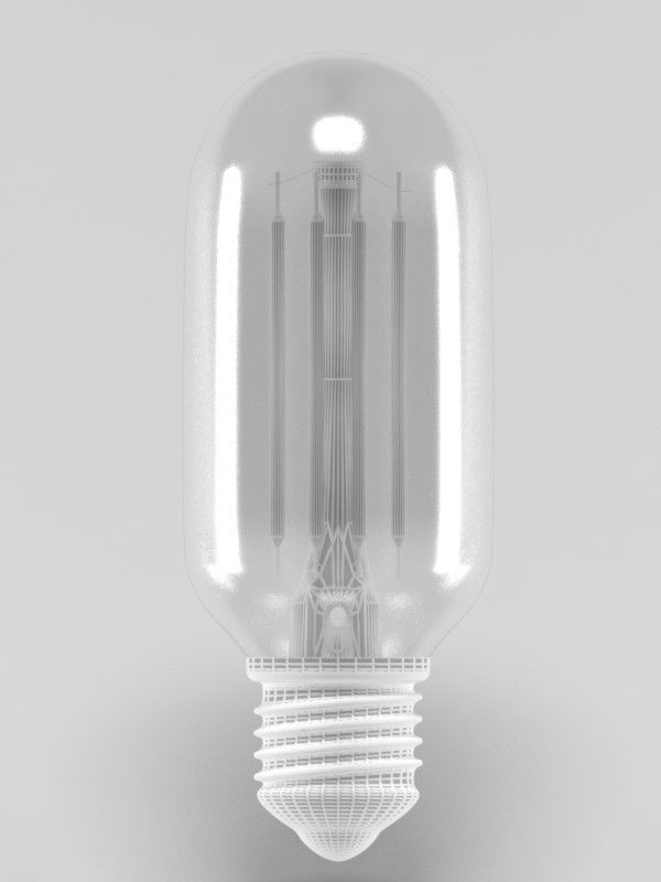 filament led light bulb 3D model_8