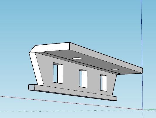 Fpv drone led strip 3D print model_5