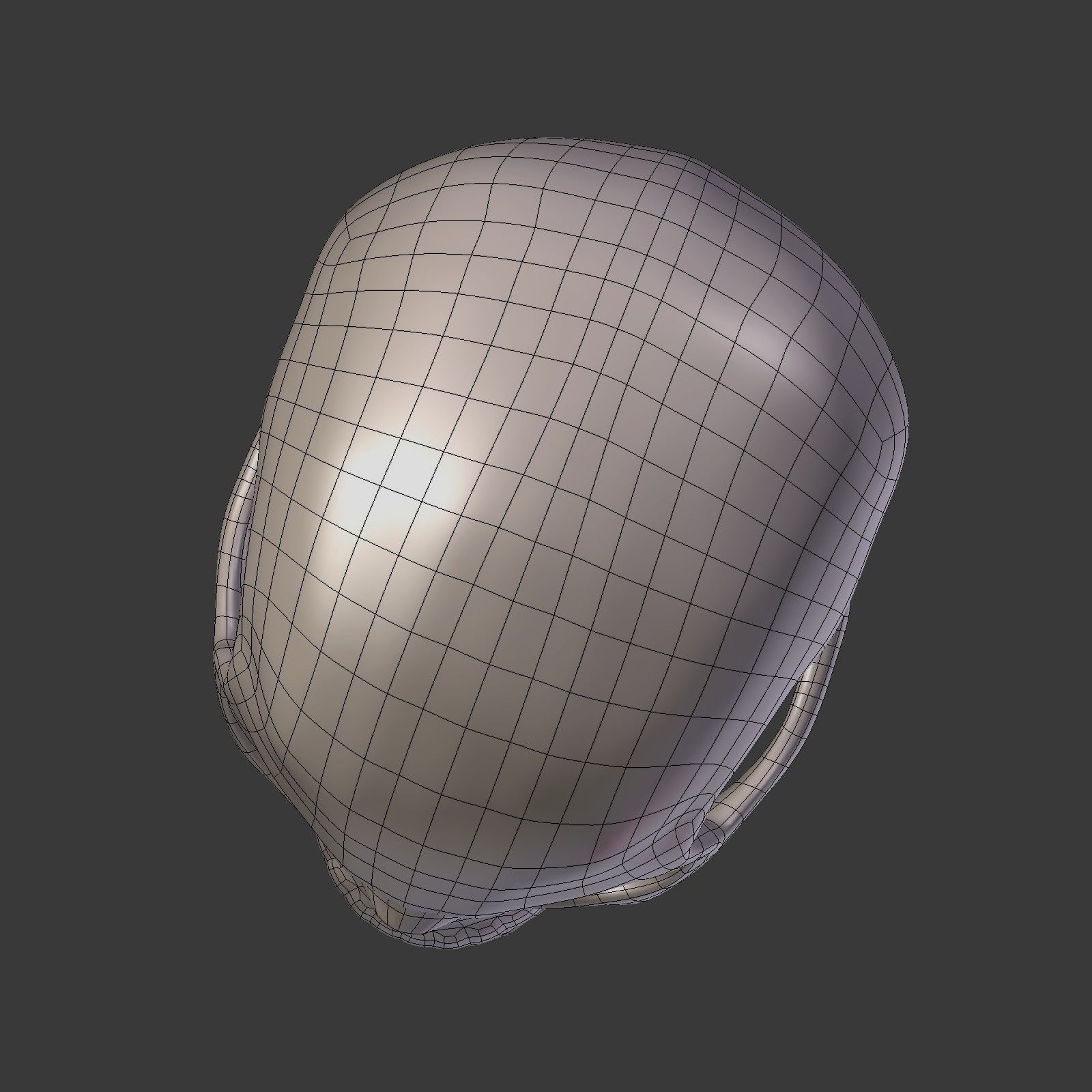 Skull Low-poly 3D model_19