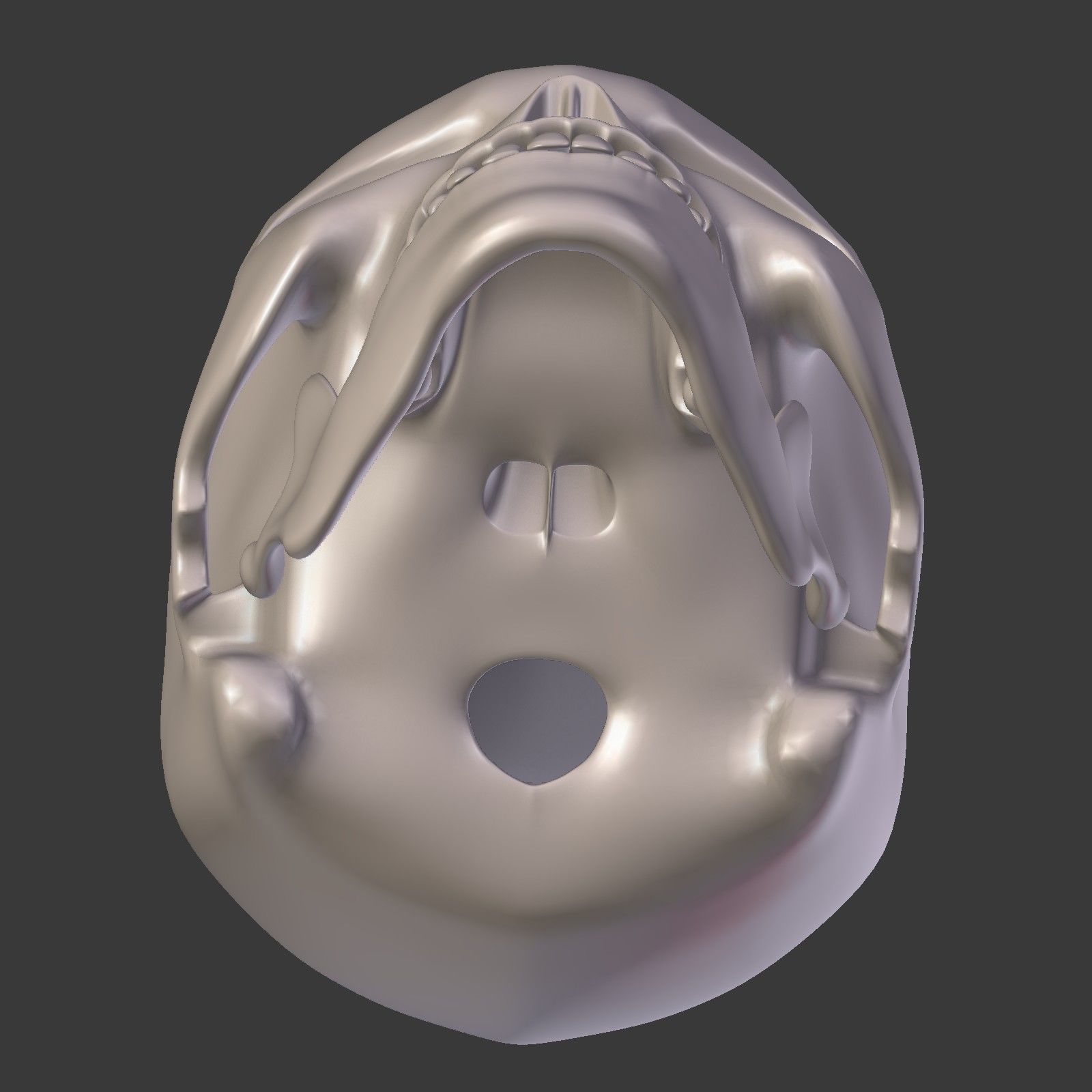 Skull Low-poly 3D model_20