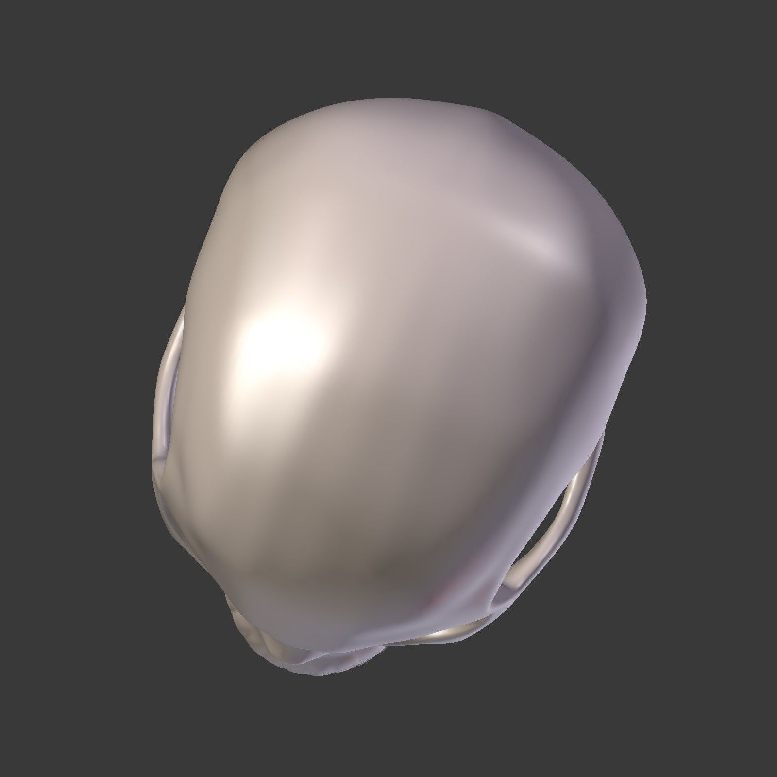 Skull Low-poly 3D model_18