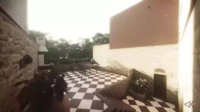 House in Greek village