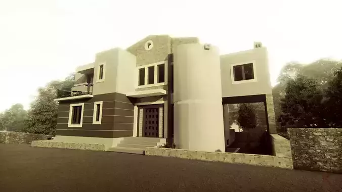 Modern house in Greece