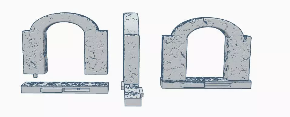 Terra-Play Adventure Tiles - Archway and Connector Piece Free 3D print model