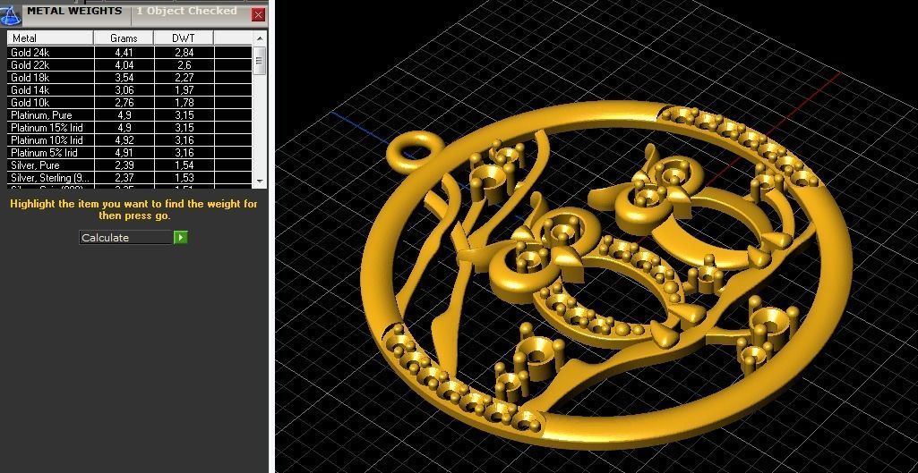 Pendant Two Owls 3D print model_2