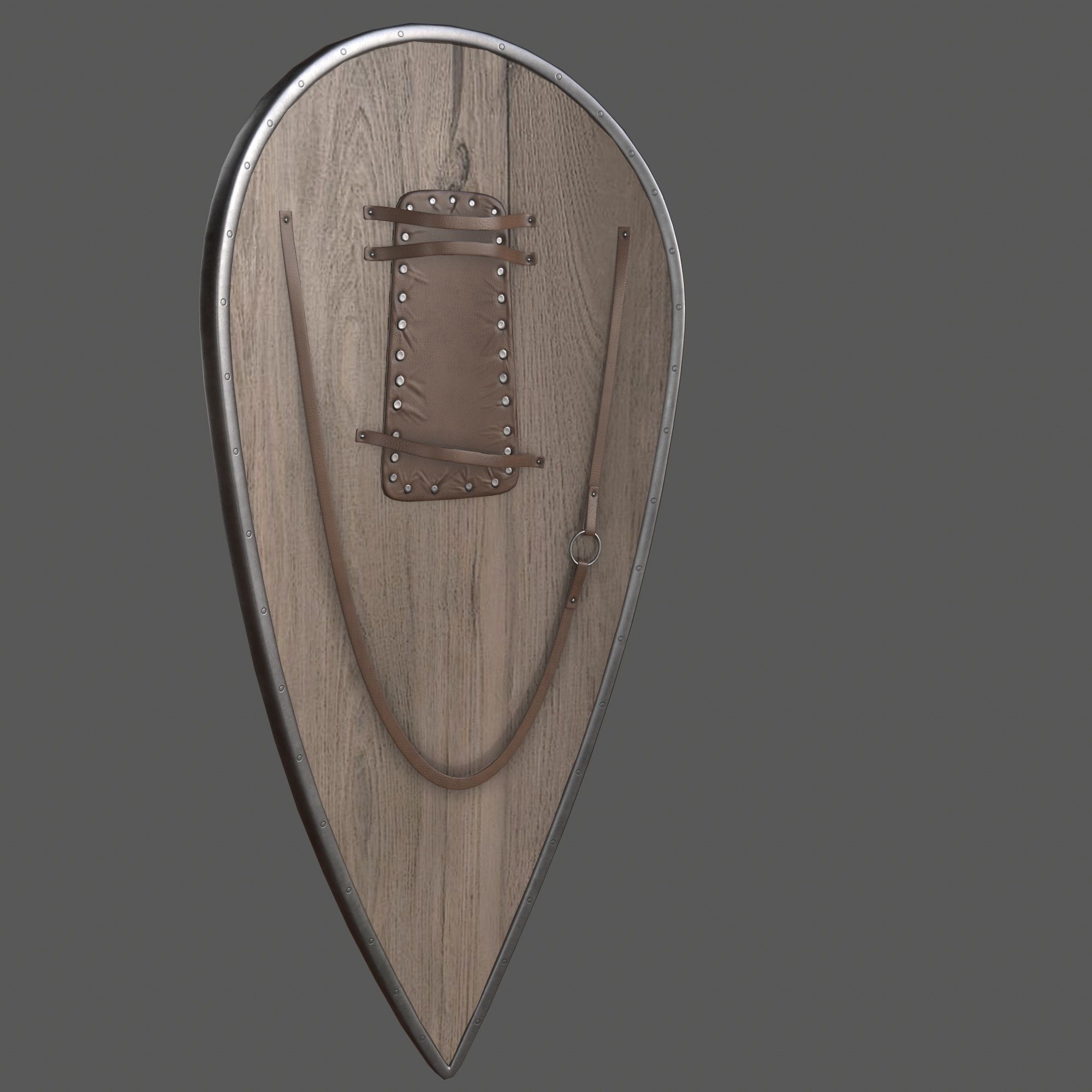 shield Low-poly 3D model_2