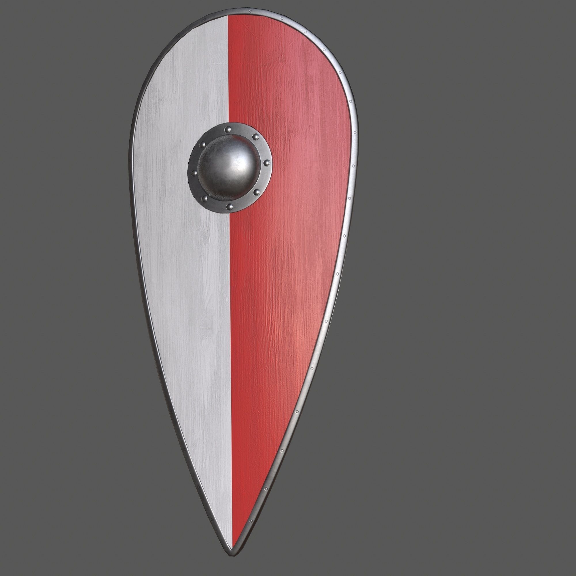 shield Low-poly 3D model_1