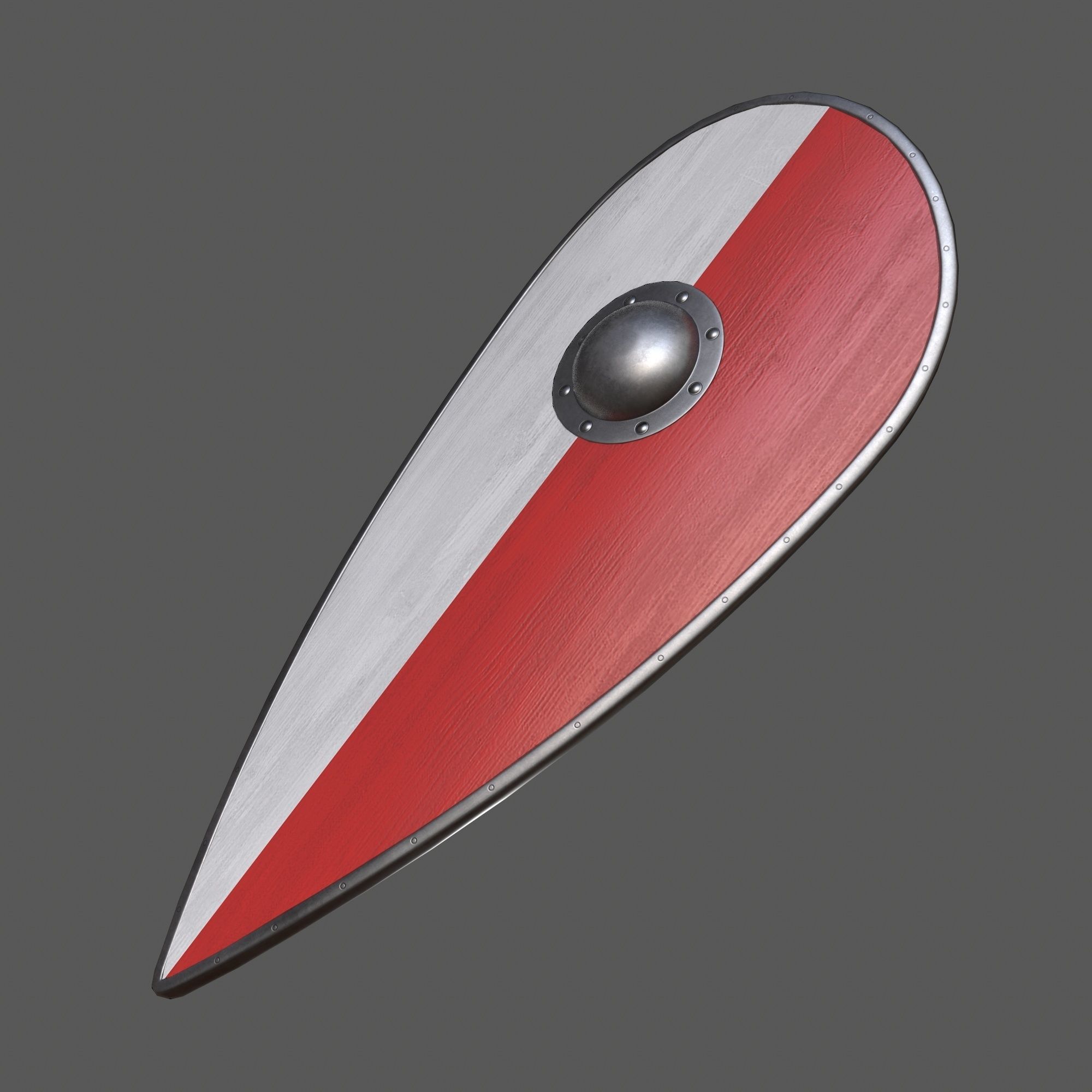 shield Low-poly 3D model_4