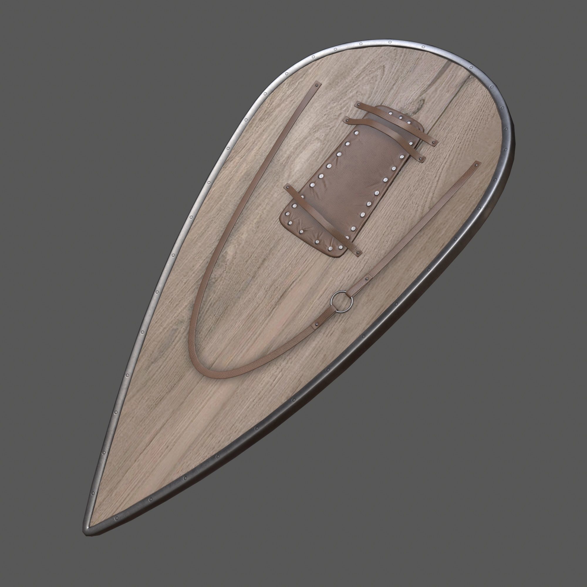 shield Low-poly 3D model_3
