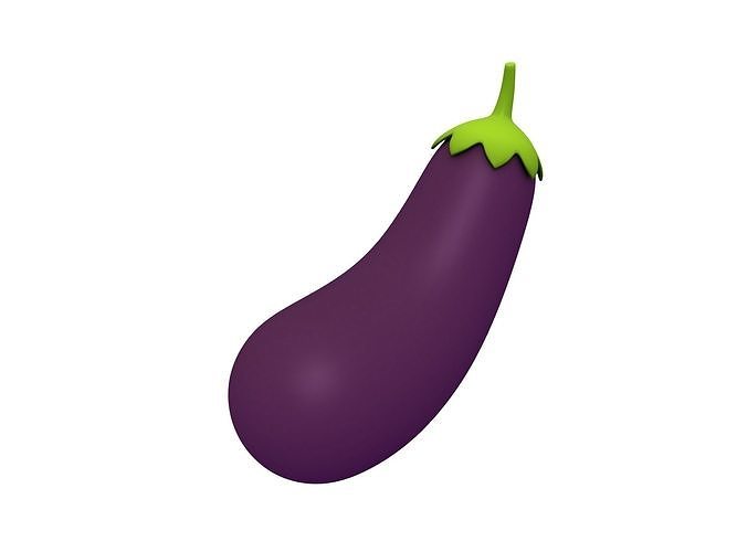 Eggplant Low-poly 3D model
