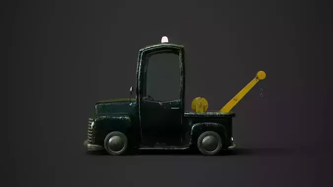 Stylized Cartoon Tow Truck 3D model