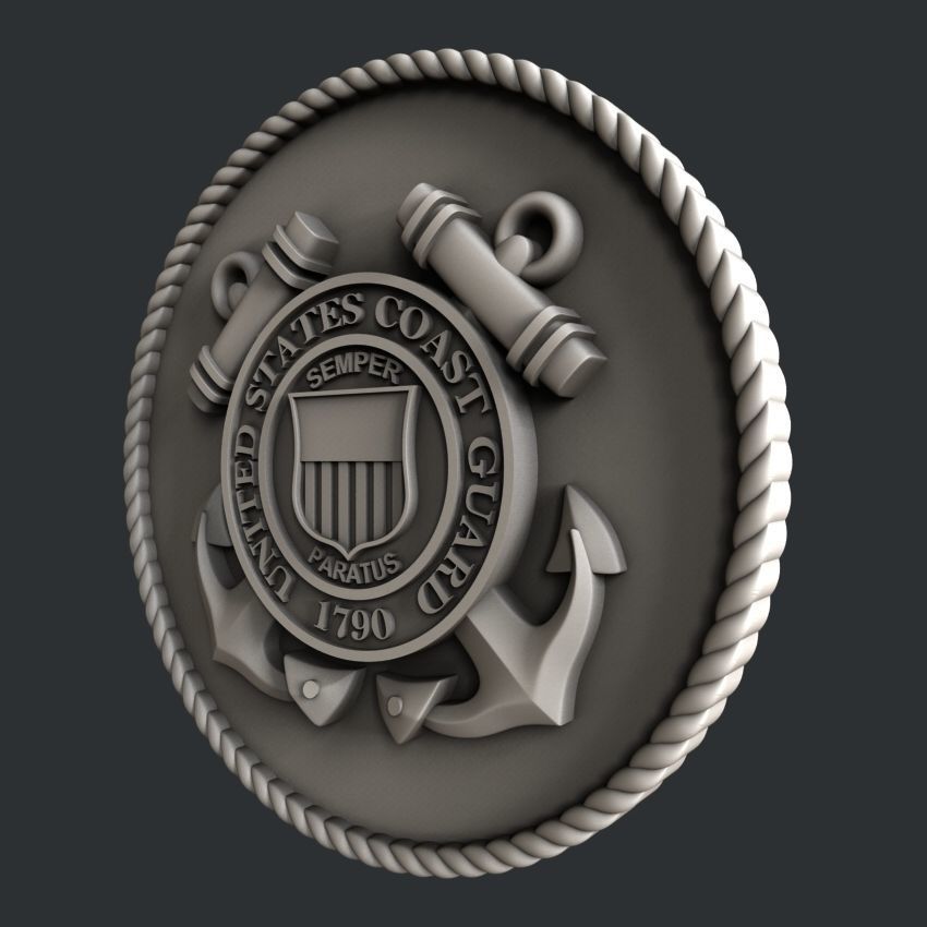3d STL models for CNC router Coast Guard 3D model_2