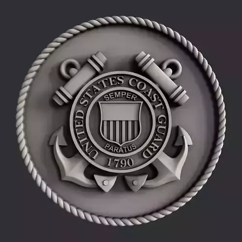 3d STL models for CNC router Coast Guard