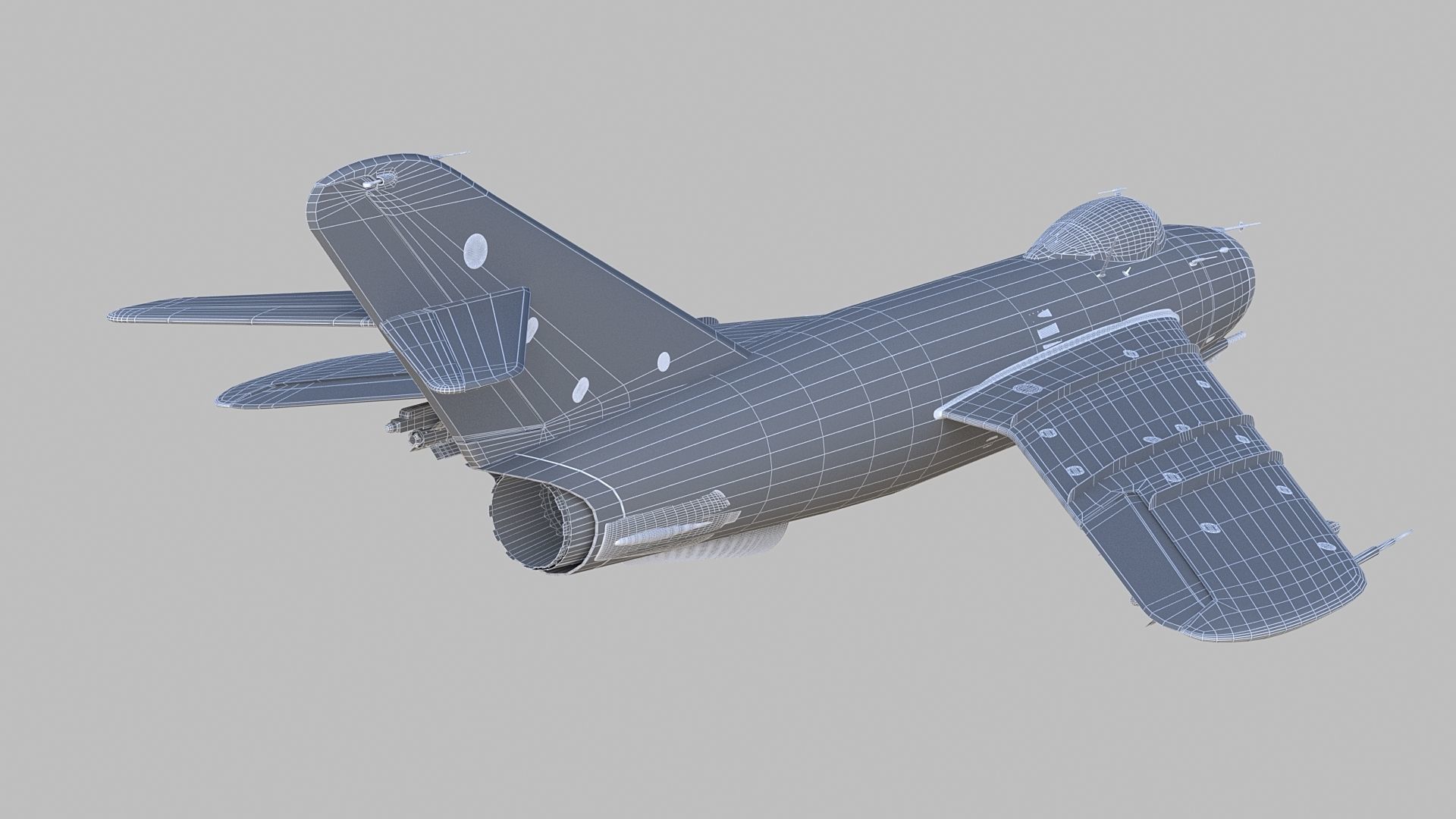 Mig 17 3D model_8