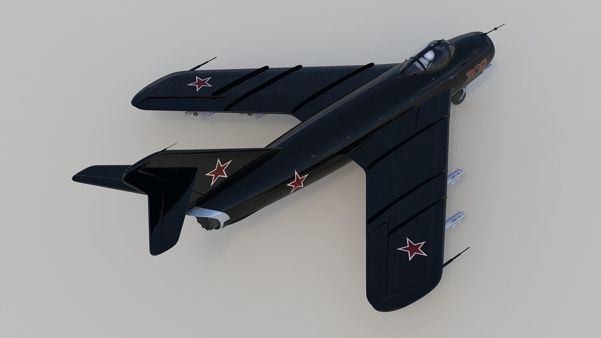 Mig 17 3D model_6