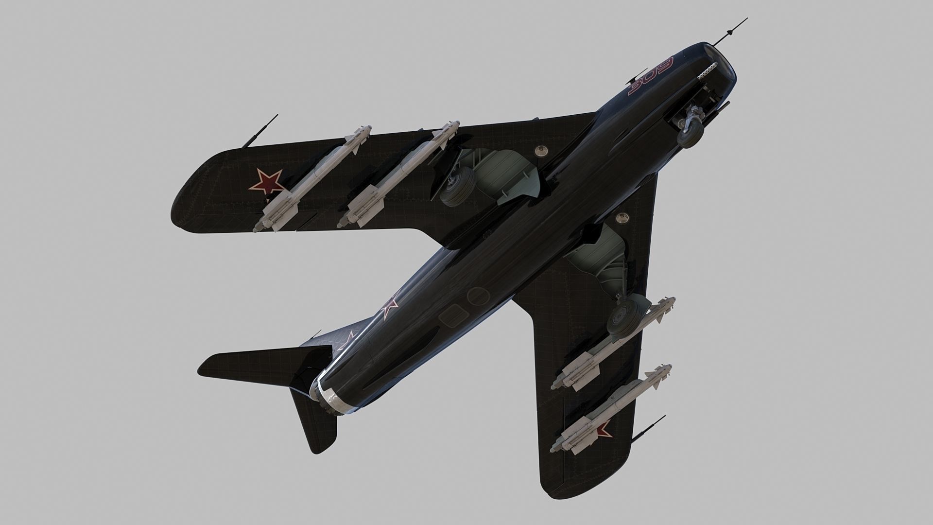 Mig 17 3D model_4